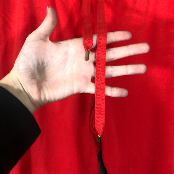 /🌸5/$25🌸Vintage Cotton Red Bootcut Drawstring Sweatpants Size Large - Picture 6 of 14